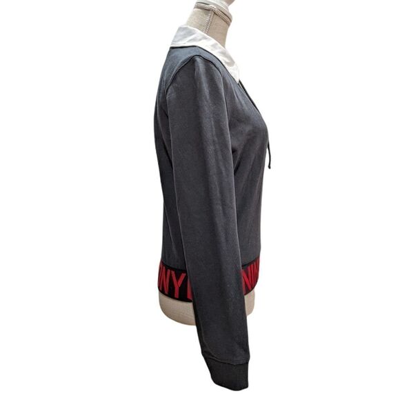 Opening Ceremony Women's Black Front Laced Collared Sweater Size S/P - Picture 3 of 8